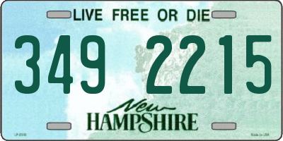 NH license plate 3492215