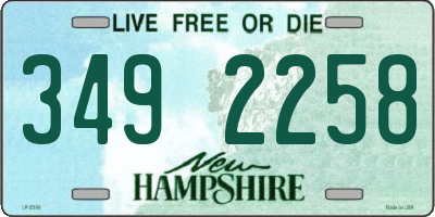 NH license plate 3492258