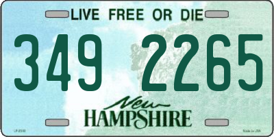 NH license plate 3492265