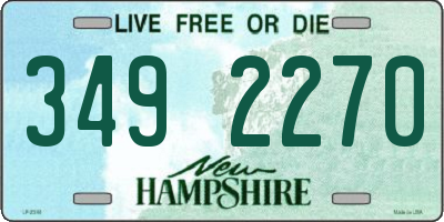 NH license plate 3492270