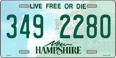 NH license plate 3492280
