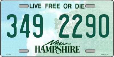 NH license plate 3492290