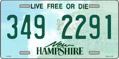 NH license plate 3492291
