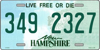NH license plate 3492327