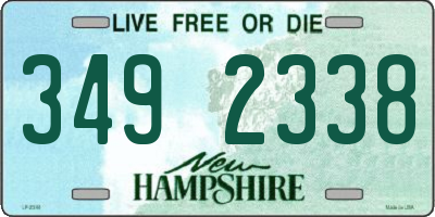 NH license plate 3492338