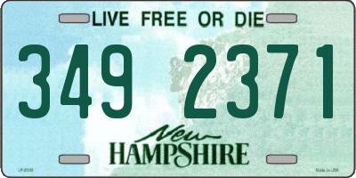 NH license plate 3492371