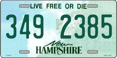 NH license plate 3492385