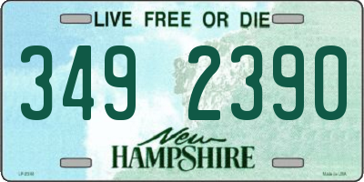 NH license plate 3492390