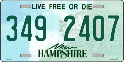 NH license plate 3492407