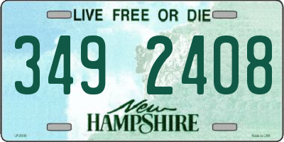 NH license plate 3492408