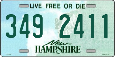 NH license plate 3492411