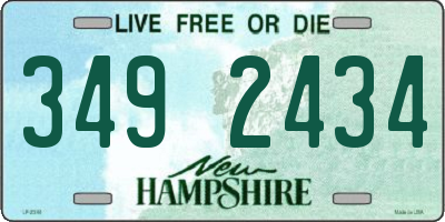 NH license plate 3492434
