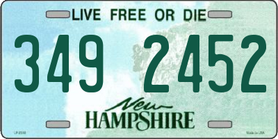 NH license plate 3492452