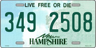 NH license plate 3492508