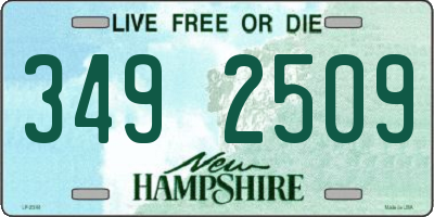 NH license plate 3492509
