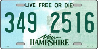 NH license plate 3492516