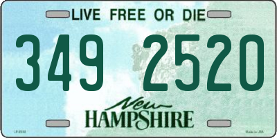 NH license plate 3492520