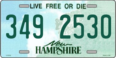 NH license plate 3492530