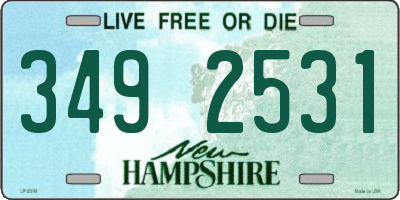 NH license plate 3492531