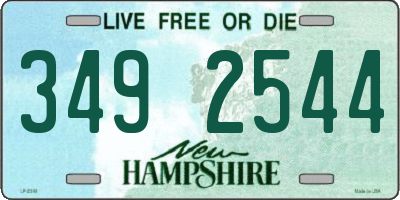 NH license plate 3492544