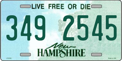 NH license plate 3492545