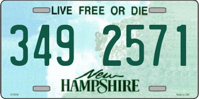 NH license plate 3492571