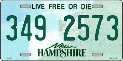 NH license plate 3492573
