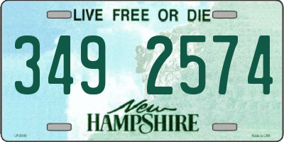 NH license plate 3492574