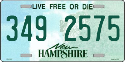 NH license plate 3492575