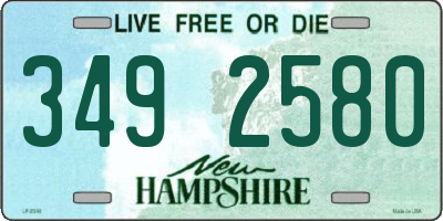 NH license plate 3492580