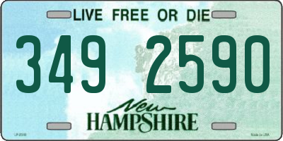 NH license plate 3492590