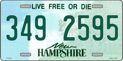 NH license plate 3492595