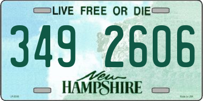 NH license plate 3492606