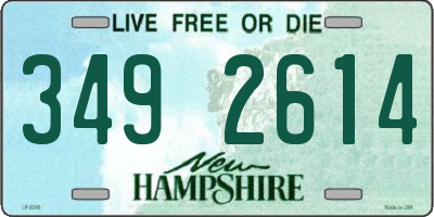 NH license plate 3492614