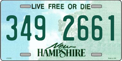 NH license plate 3492661