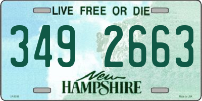 NH license plate 3492663