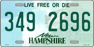 NH license plate 3492696