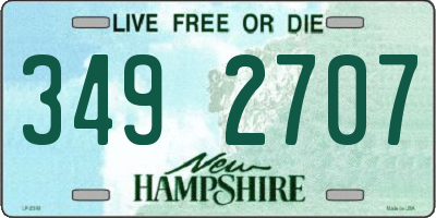 NH license plate 3492707