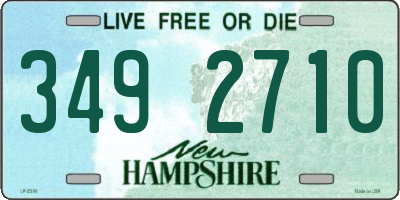 NH license plate 3492710