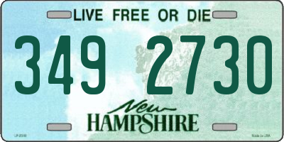NH license plate 3492730
