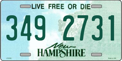 NH license plate 3492731