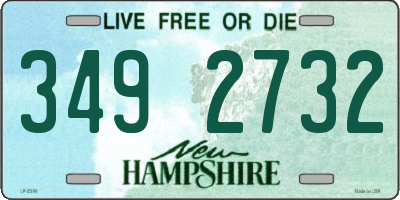 NH license plate 3492732
