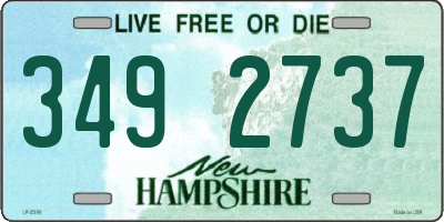 NH license plate 3492737