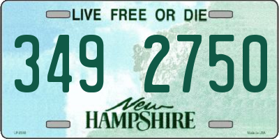 NH license plate 3492750