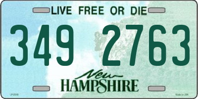 NH license plate 3492763