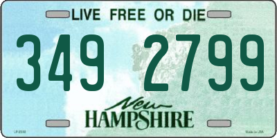 NH license plate 3492799