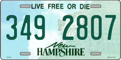 NH license plate 3492807
