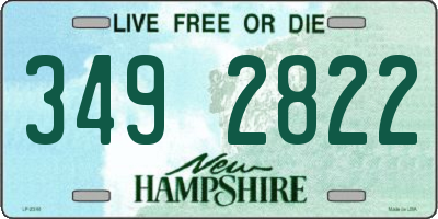 NH license plate 3492822