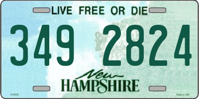 NH license plate 3492824