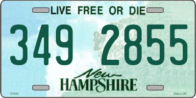 NH license plate 3492855